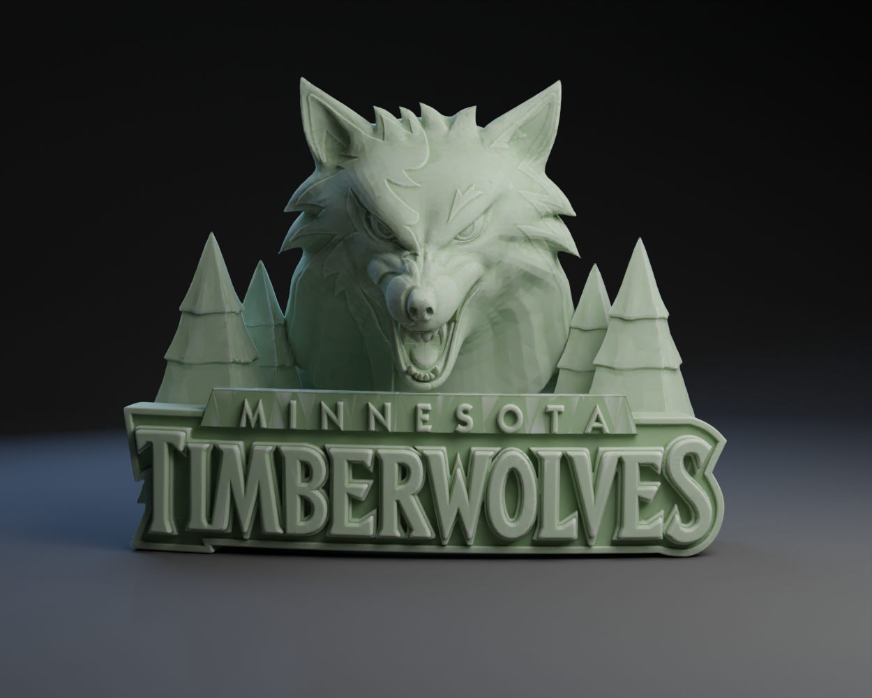 Minnesota Timberwolves NBA Basketball Team Logo By Peter Farell ...