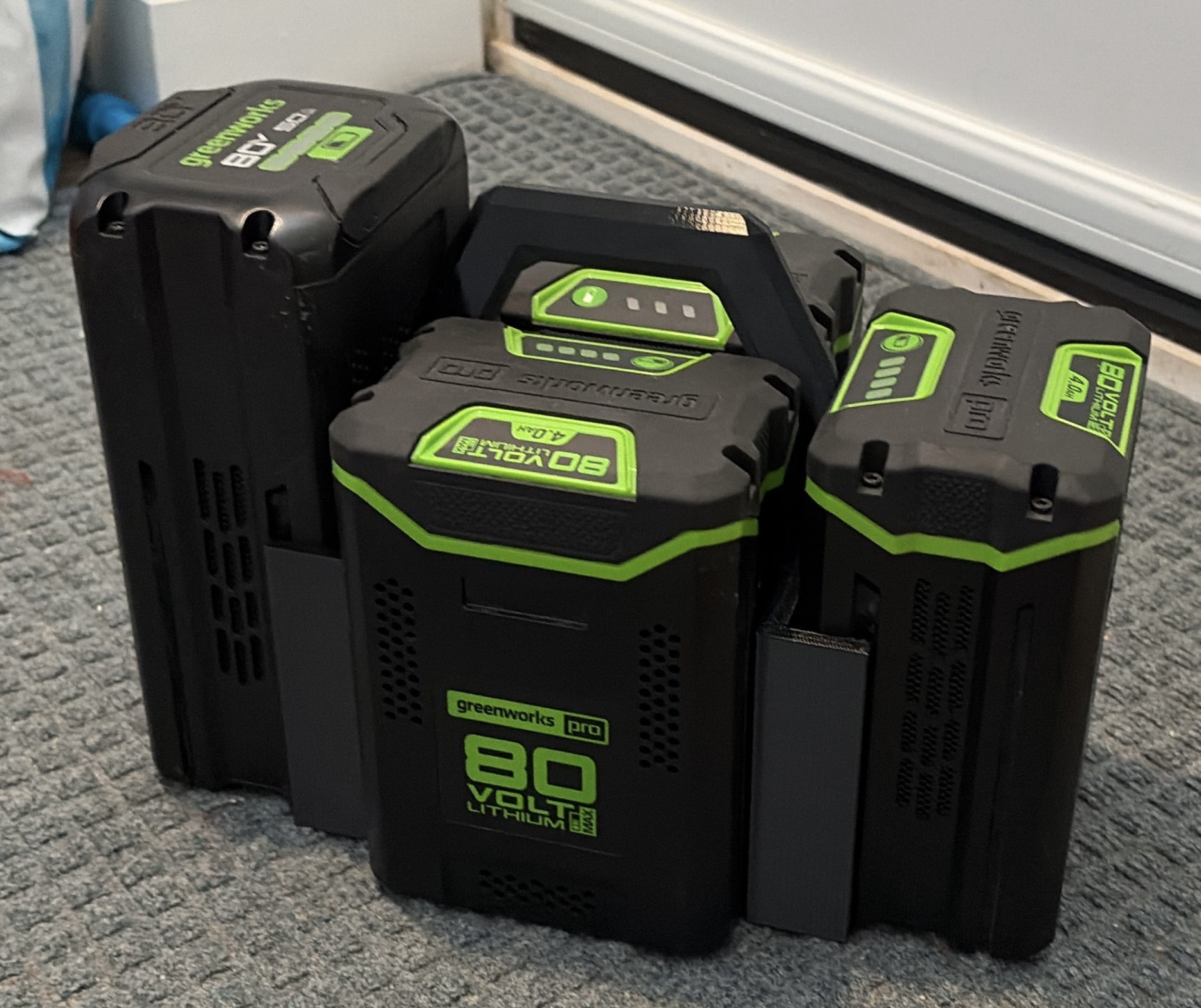 Greenworks 80v Battery Caddy (4 slot)
