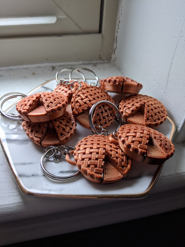Pie Shaped Yarn Cutter Keychain
