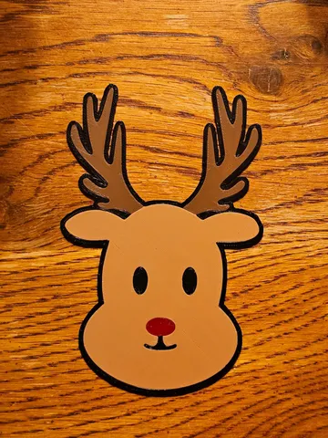 Reindeer / Rudolf Face, Multi Material