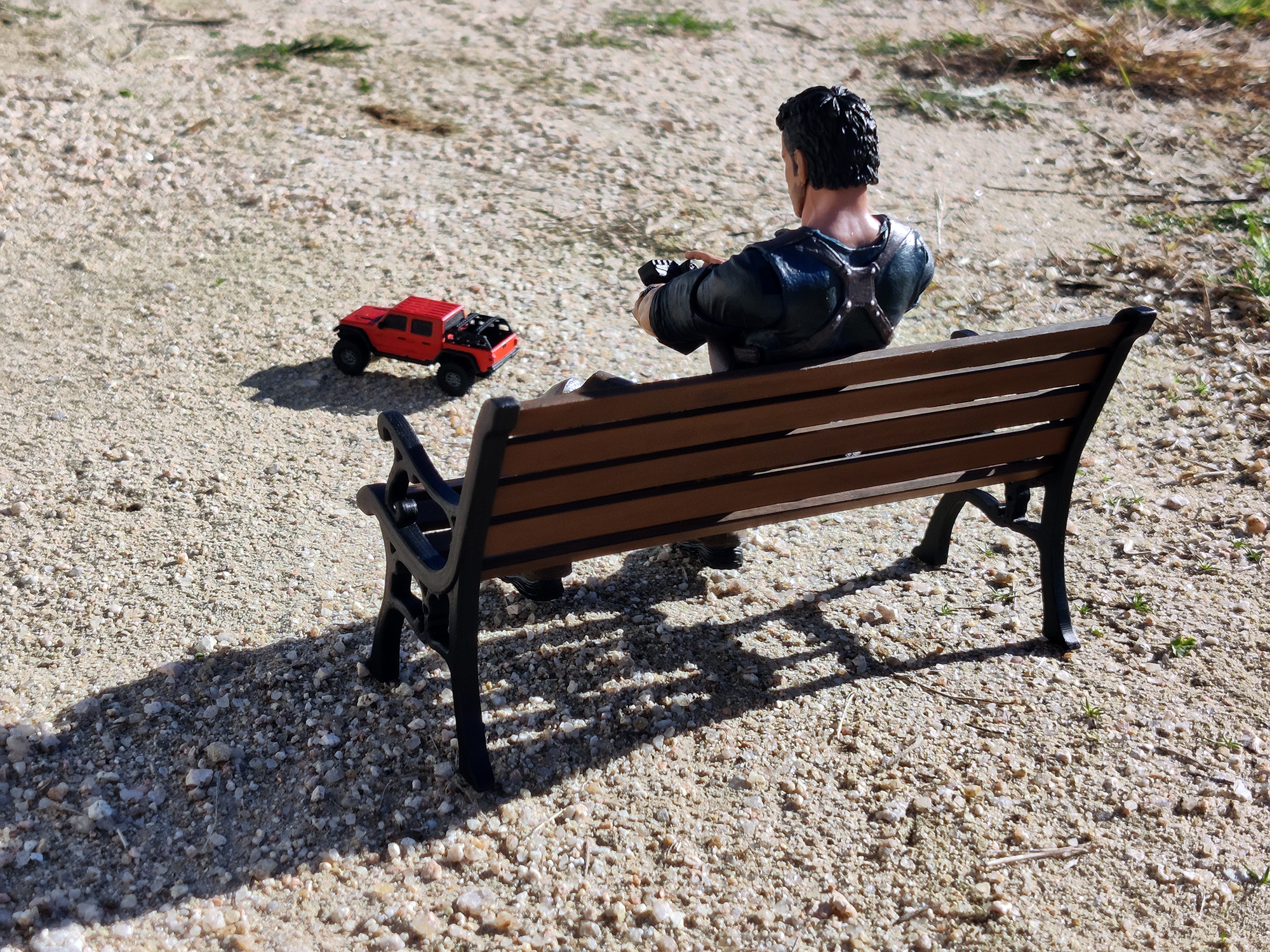 Miniatura 5 do modelo 3D 1/10 Scale Park Bench