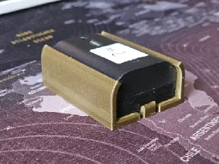 Custodia Portabatterie Stampata In 3D Per Canon LP-E6 (PETG Arancione) - Proteggi Le Tue Batterie
