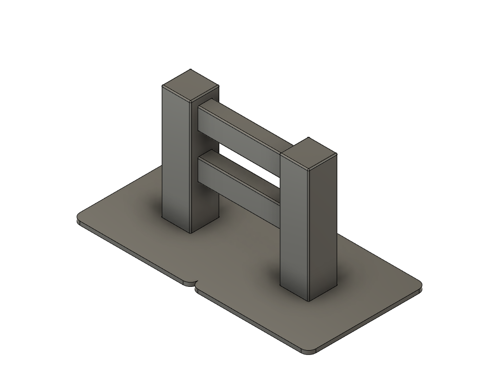 Minecraft plot (Minecraft Inspired Fence)