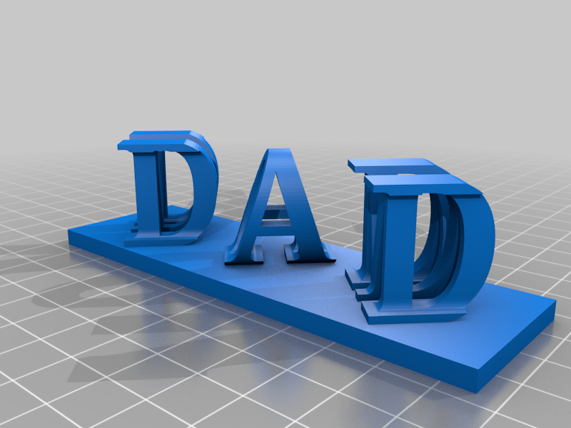 MOM & DAD NAME FILP ART by ITACHI | Download free STL model ...