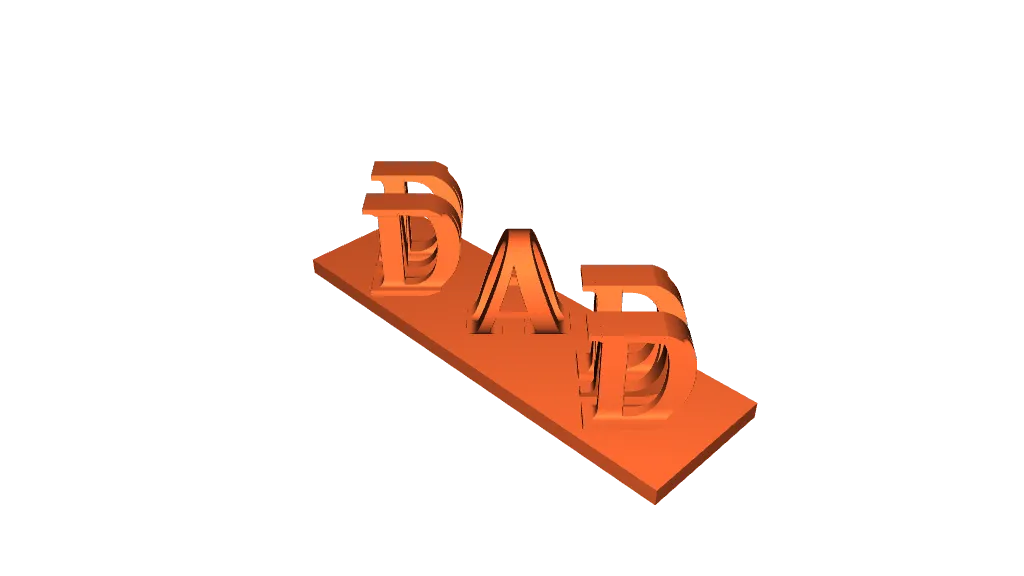MOM & DAD NAME FILP ART by ITACHI | Download free STL model ...