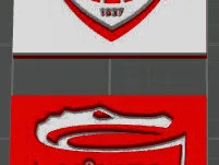 Lot de 2 Logos du Nîmes Olympique