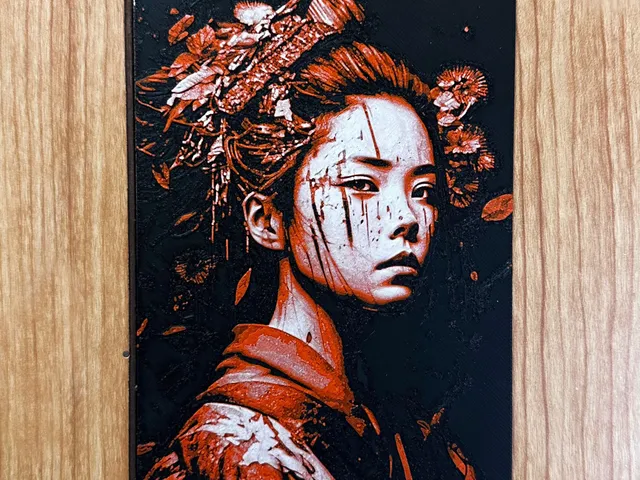 Geisha_ 4 Color Filament Painting