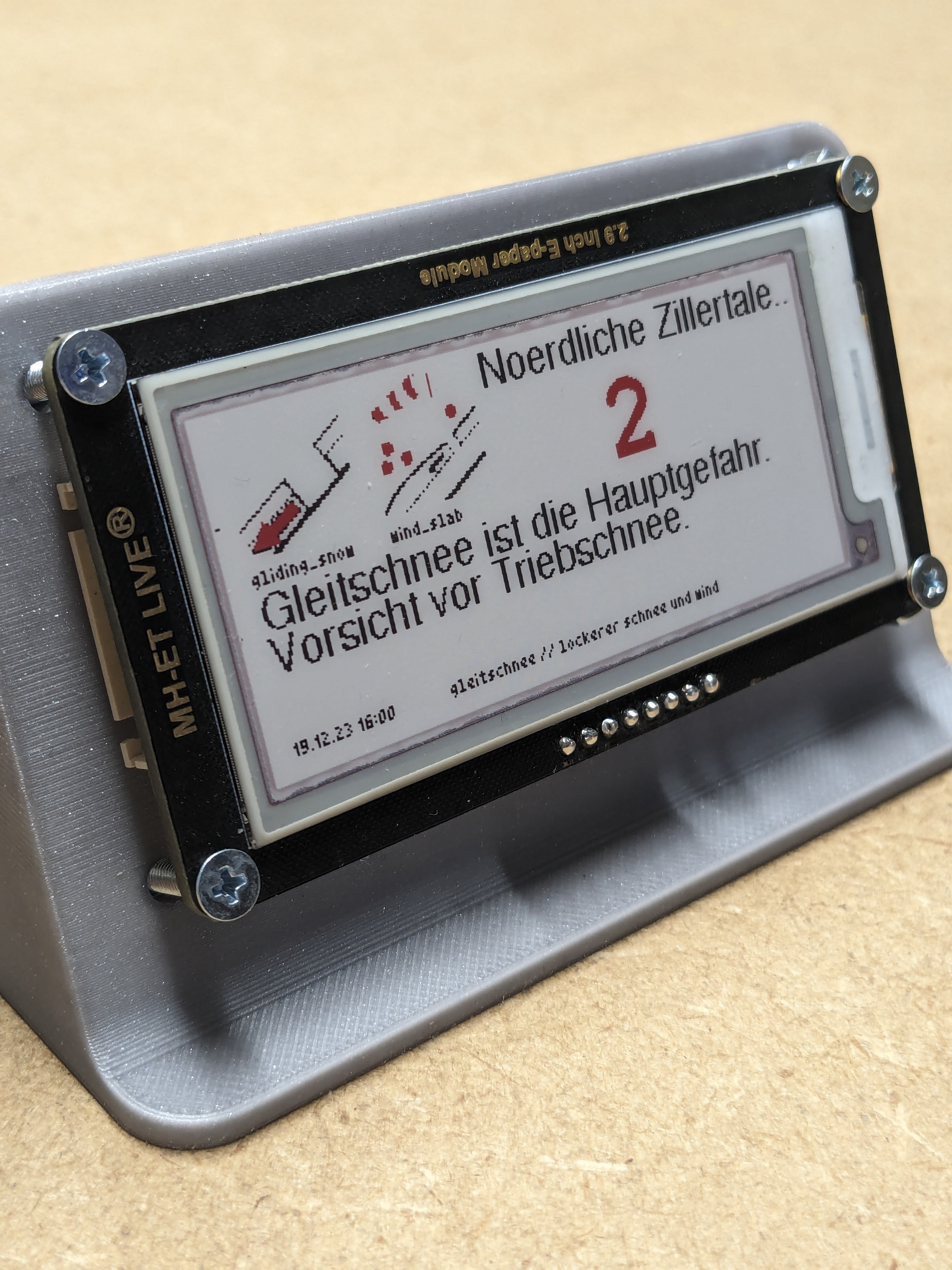 2,9" e-Paper Stand