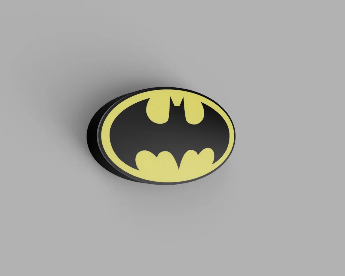 Batman Logo Lightbox - Led Lamp by Valda3D | Download free