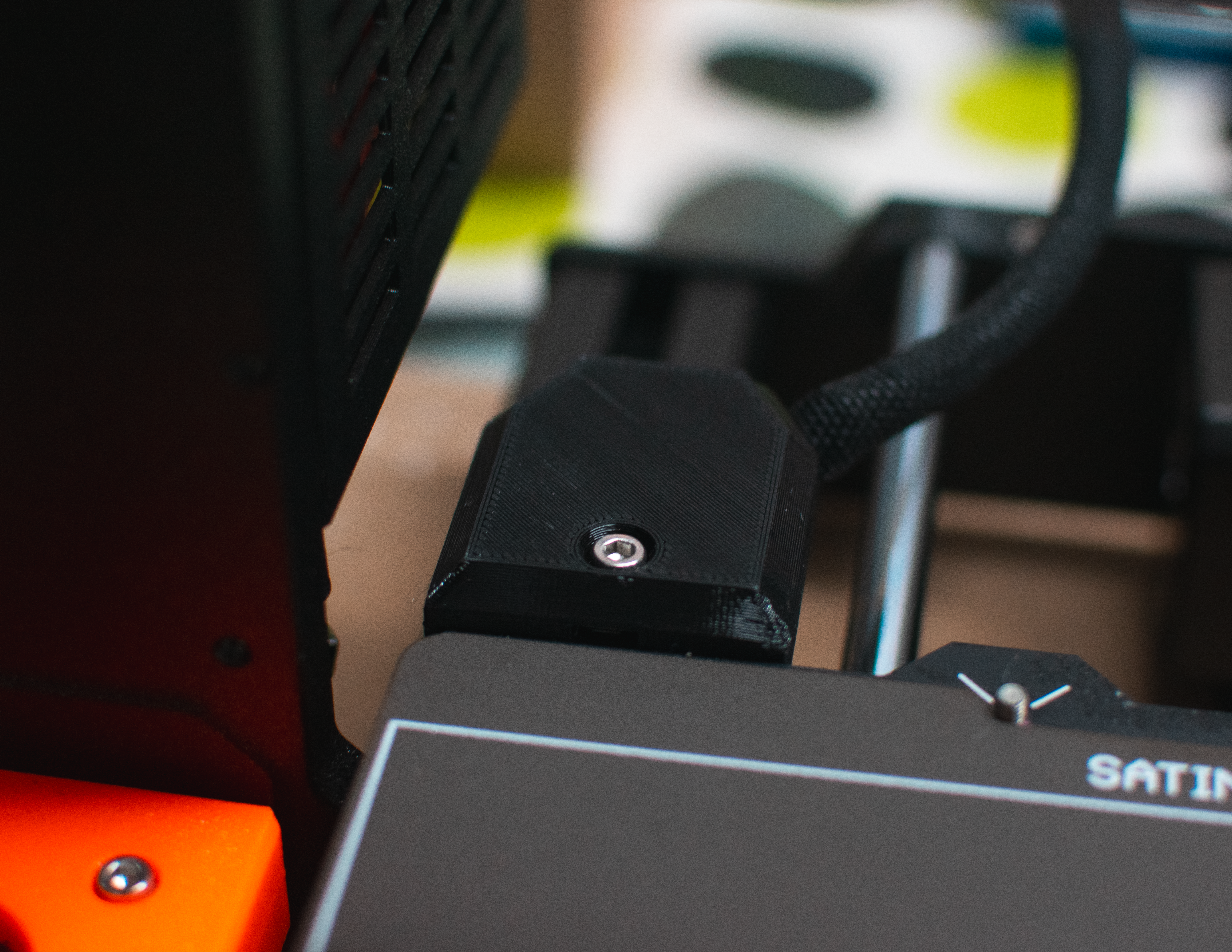 60 Degree Heatbed Cable Cover [CABLE TIE FIX] 3D model thumbnail