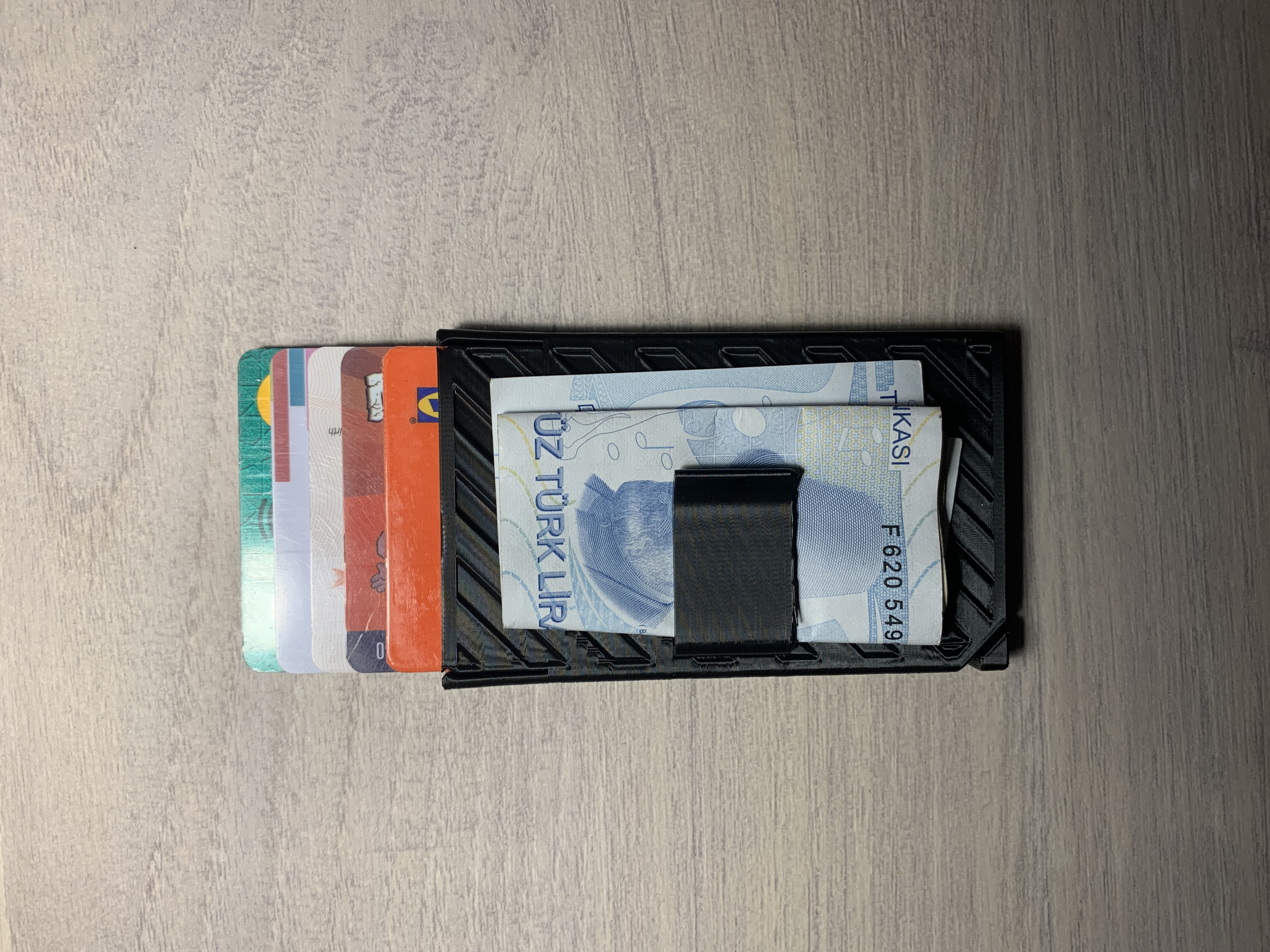 Pop-Up Wallet with Cash Clip