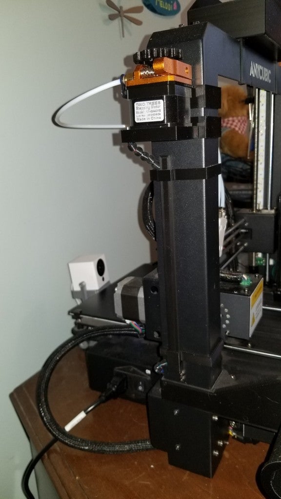 Anycubic i3 Mega Dual Extrusion + MK8 Extruder Mount by tyler Download free STL model
