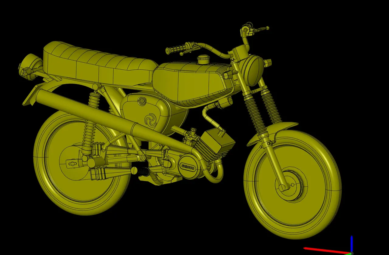 Simson S51 / Moped / Mokick / Roller / motorcycle / Modell por Mart80, Descargar modelo STL gratuito