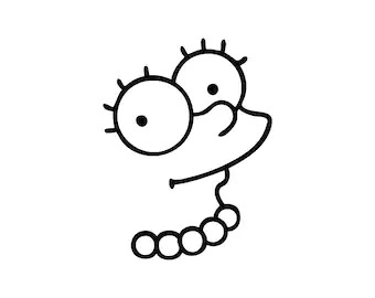 Simpsons 2D art Lisa Maggie Marge