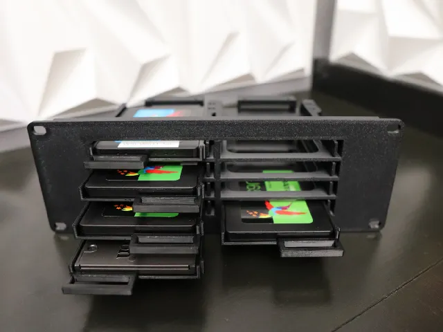 Hot swap 10-inch server rack plate for 8 SSD units, 5u by 2u size
