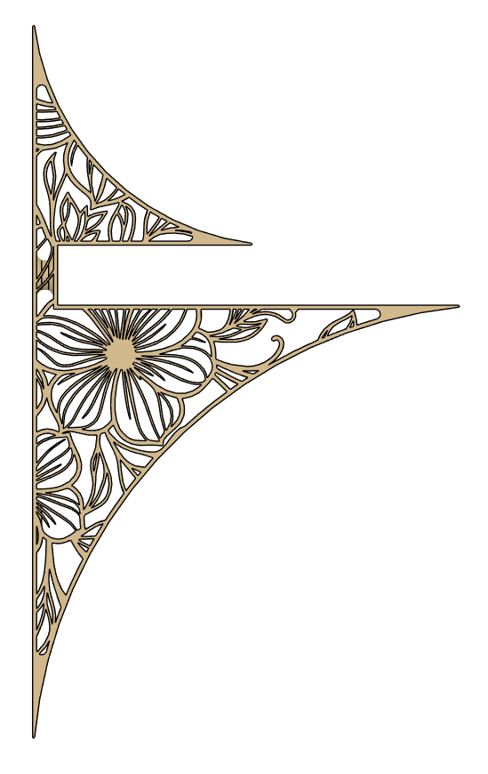 Flower Shelf bracket / Květinová konzole na police IKEA Tranhult