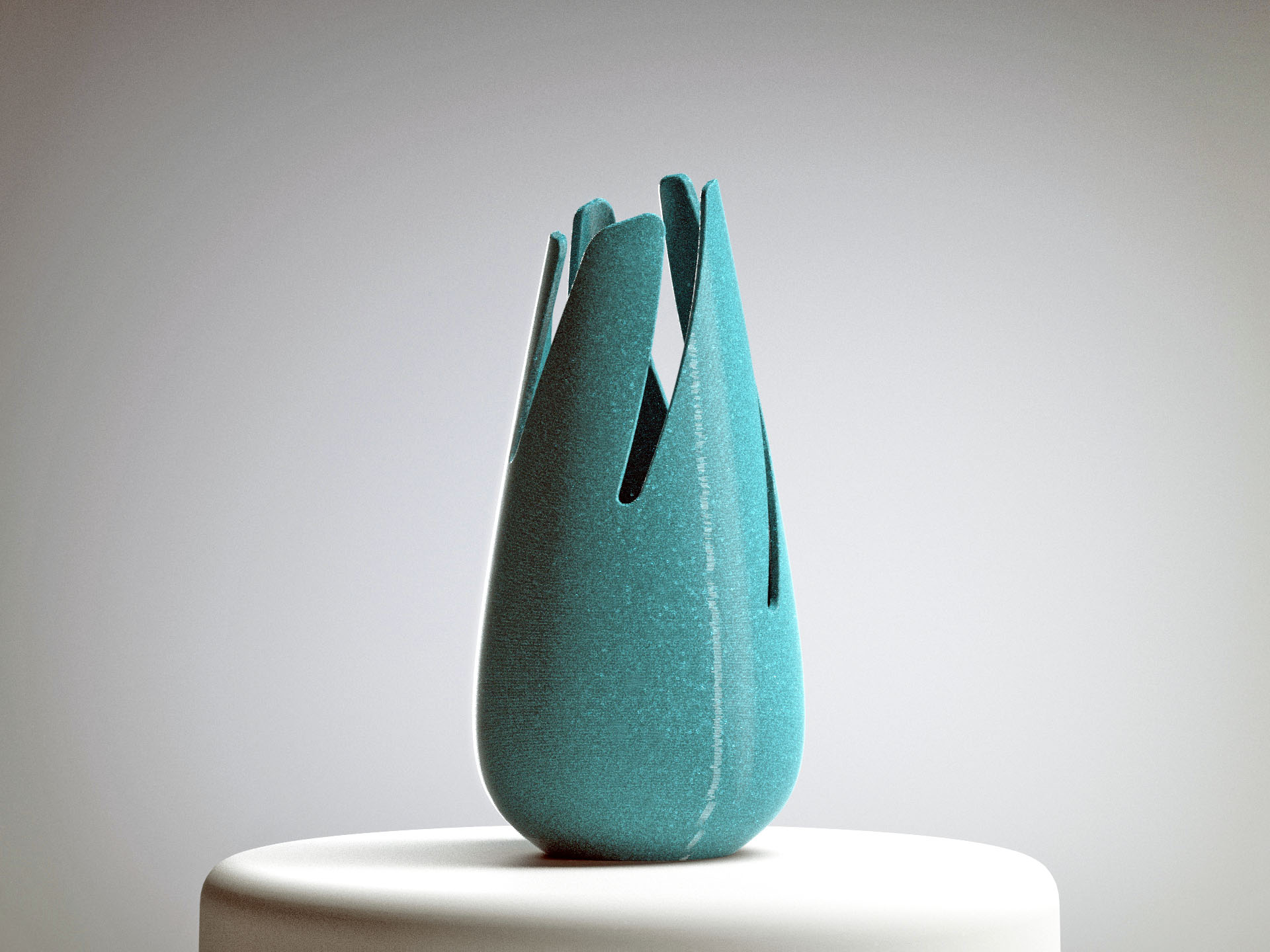 Slotted Geometric Vase