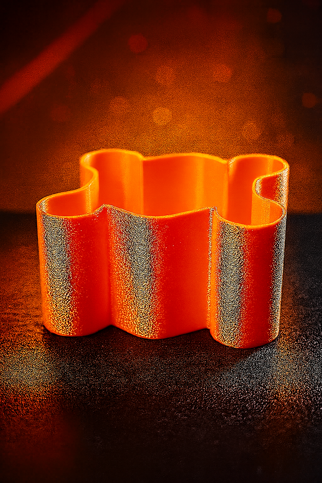 Držák s fazetovým efektem – 3D tisk z PETG -Faceted Effect Holder – 3D Printed in PETG