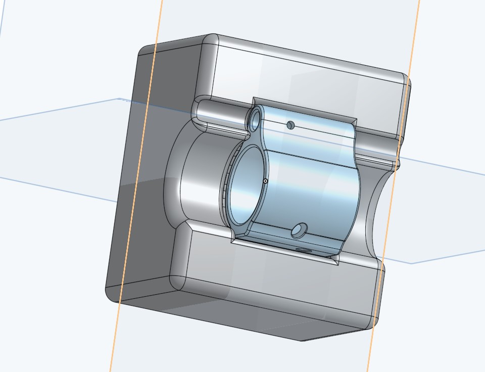 Gas block pinning block for pinned on style and .750