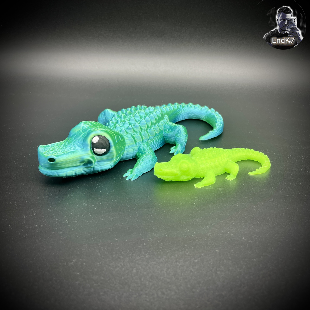 Miniatura 3 do modelo 3D Cute Crocodile