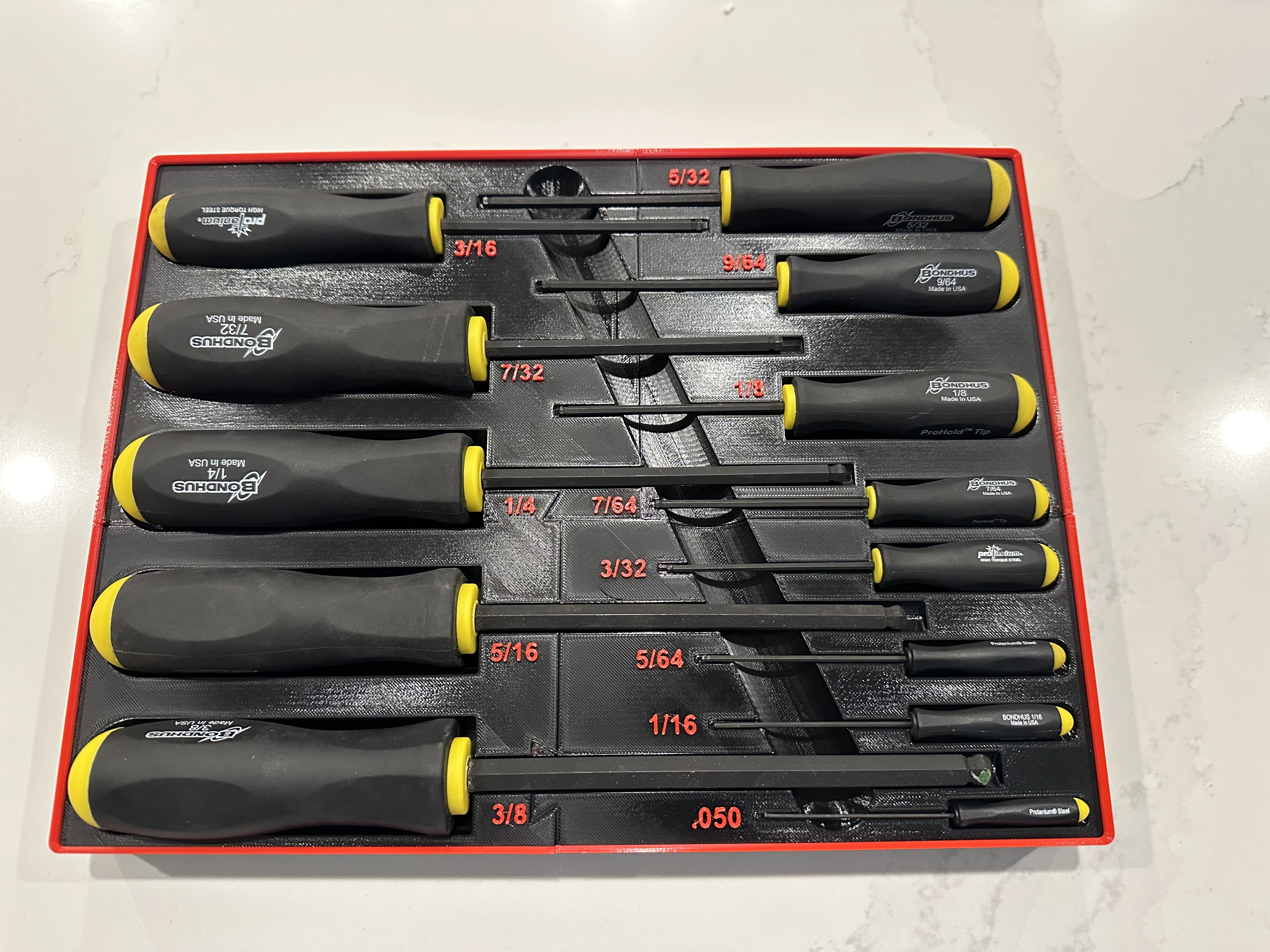 Gridfinity - Standard Allen Wrench Screwdriver Holder
