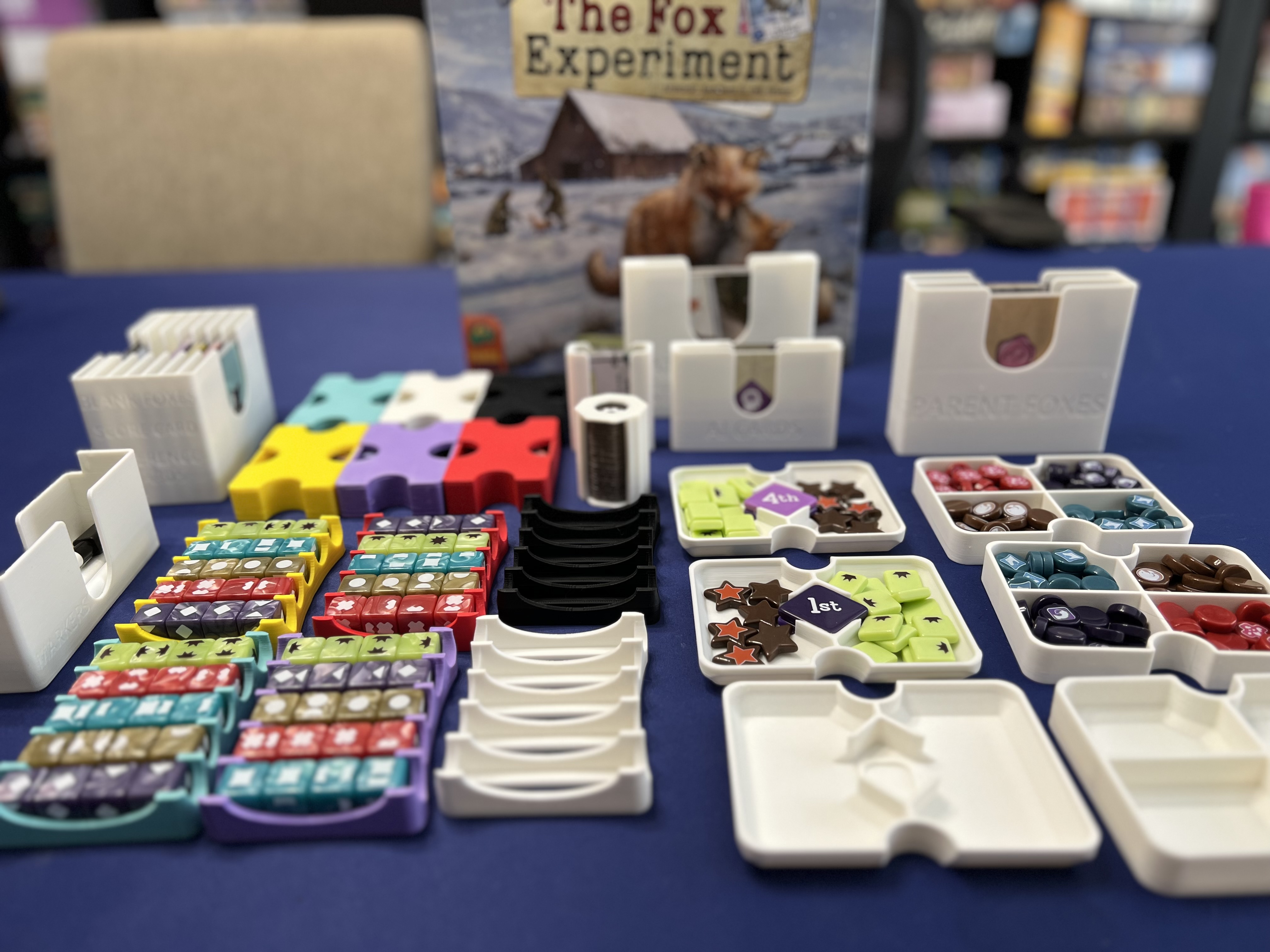 The Fox Experiment Insert - Now with 5-6 Player Expansion Parts!