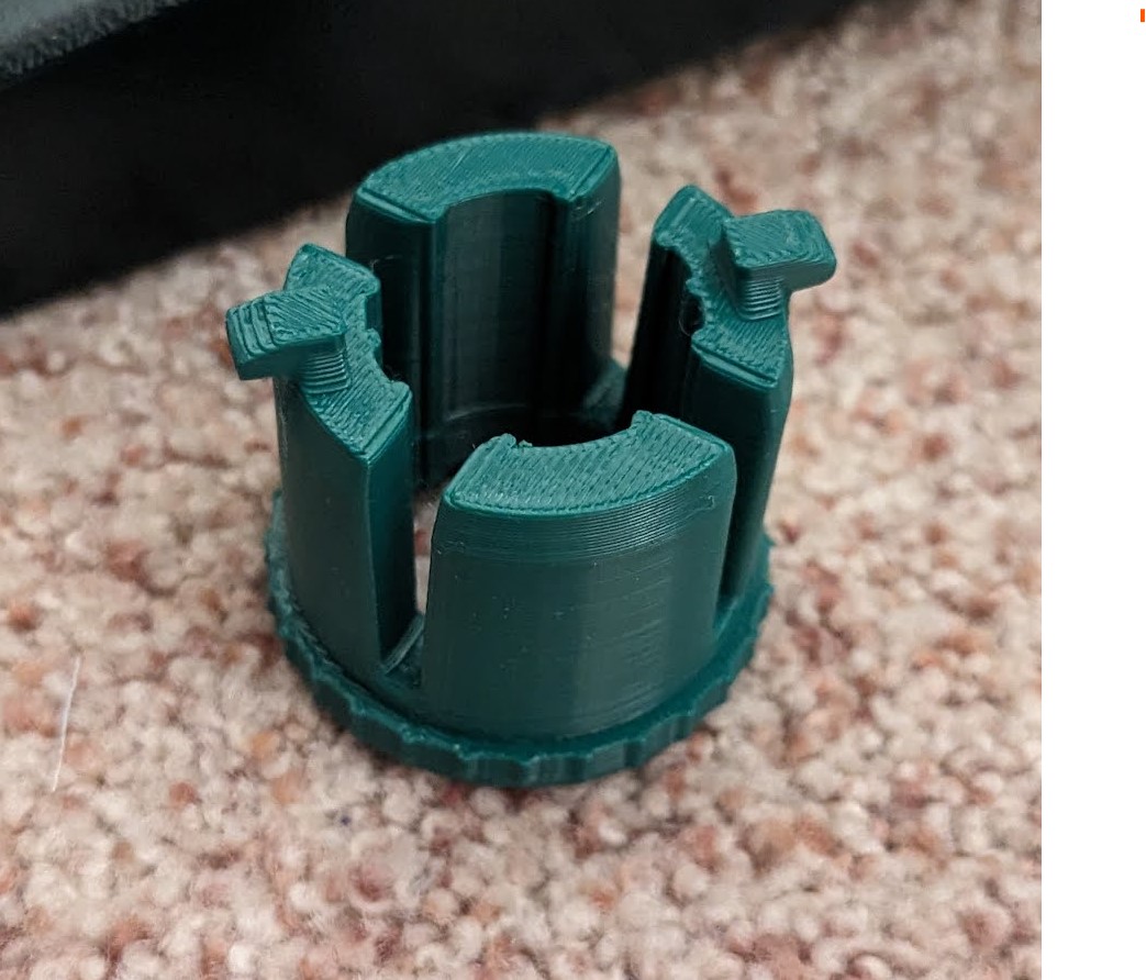 Rotating Christmas Tree Stand Adapter 1.5" to 7/8"22.5mm by Turpinator