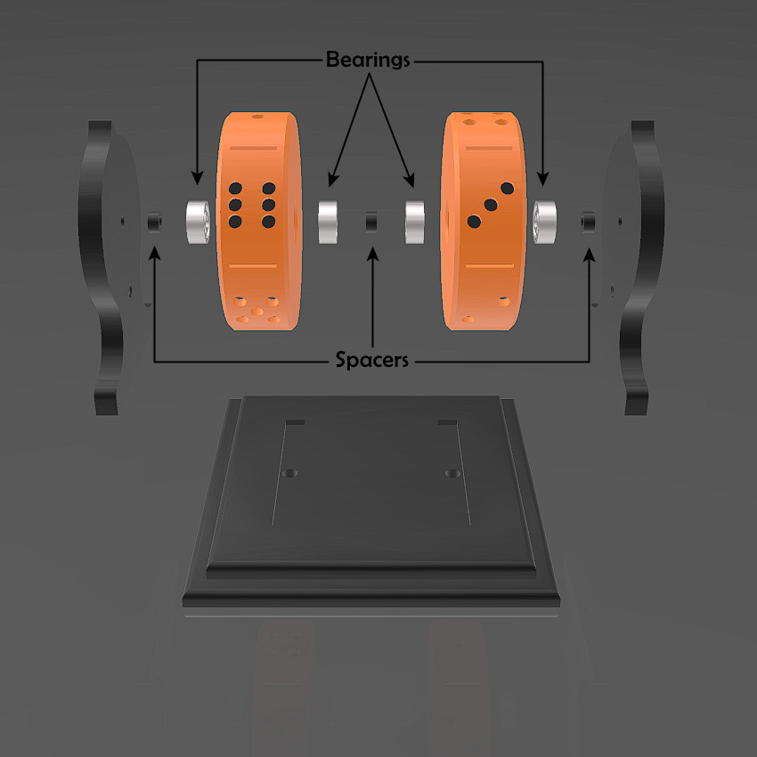Rotating Dice by Gustavo Rezende Download free STL model