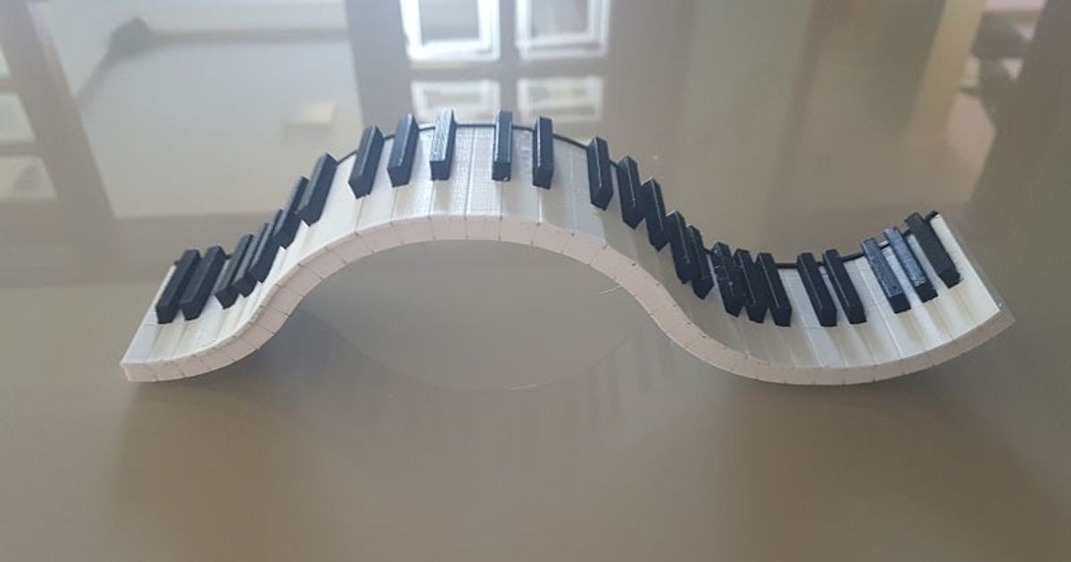 Wavy Keyboard by Gustavo Rezende Download free STL model