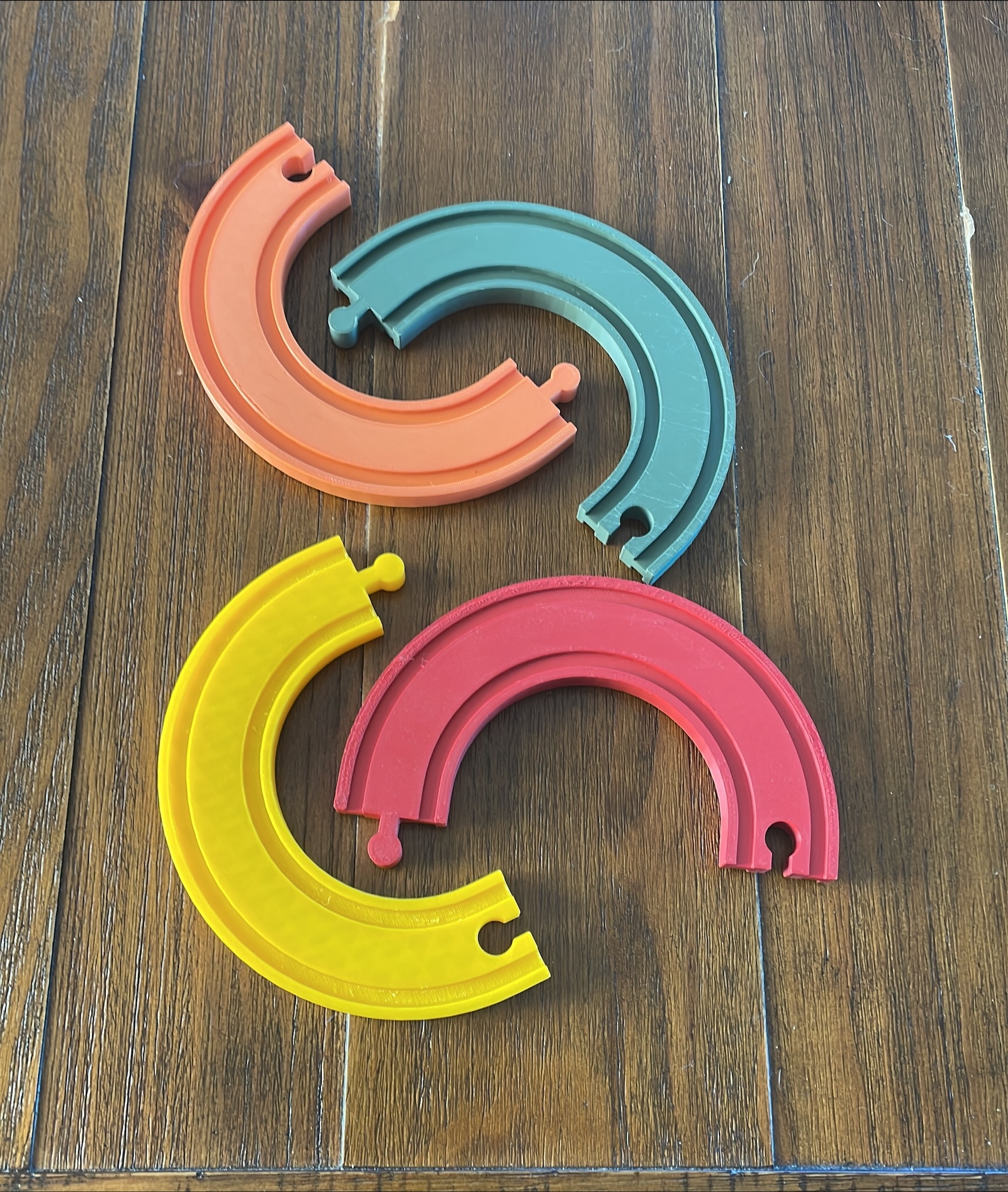Brio Compatible 180 Degree Turn Wooden Train Track