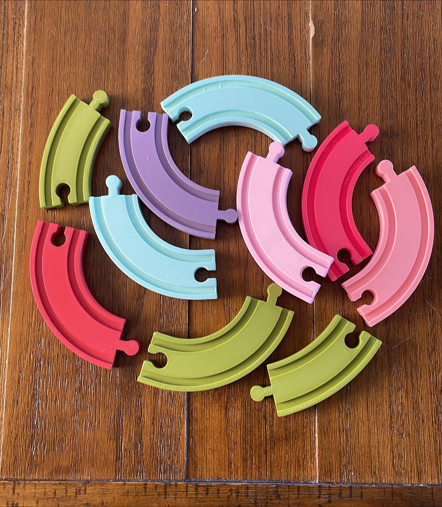 Brio Compatible 90 Degree Turn Wooden Train Track