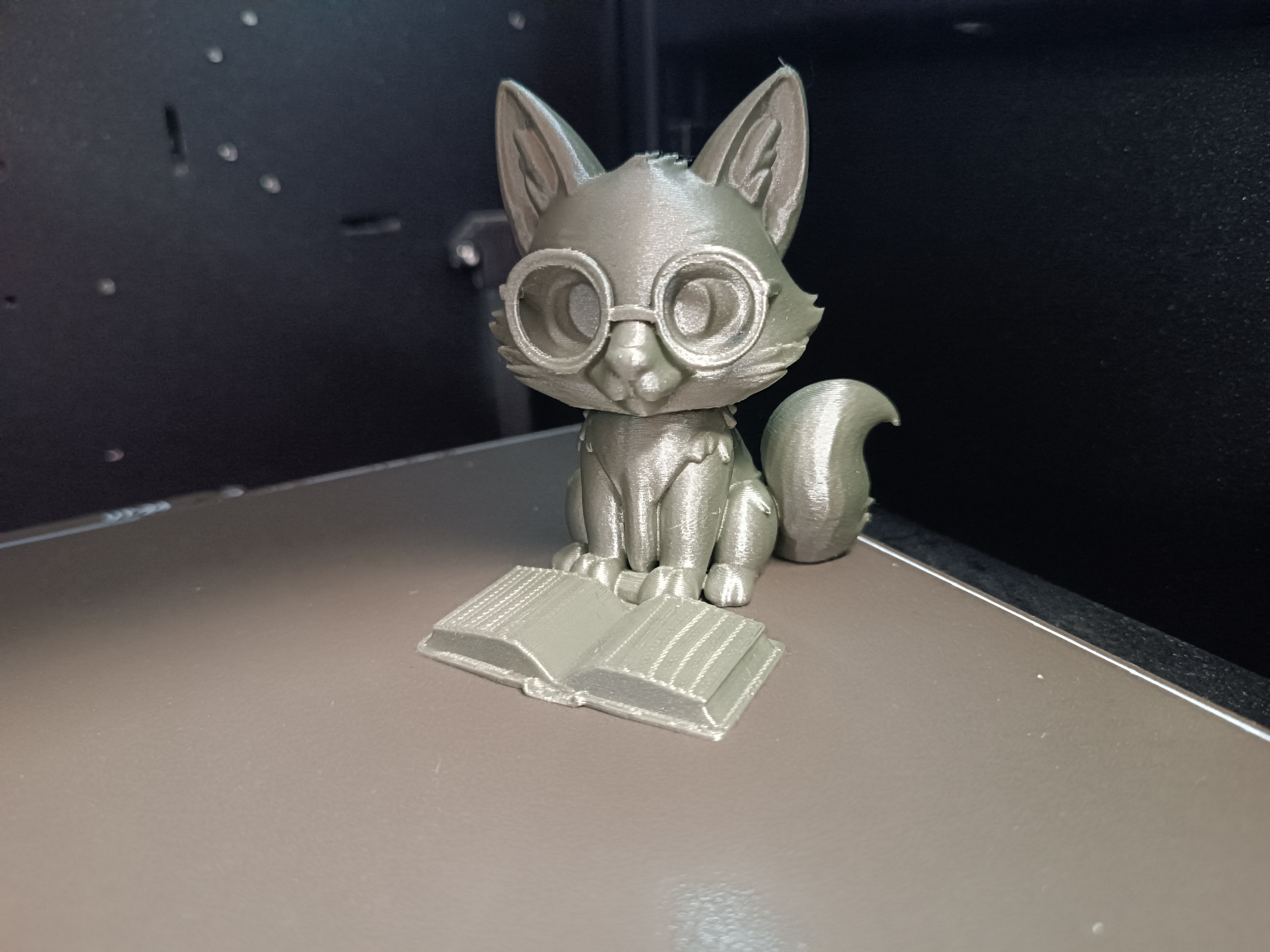 Cute reading fox