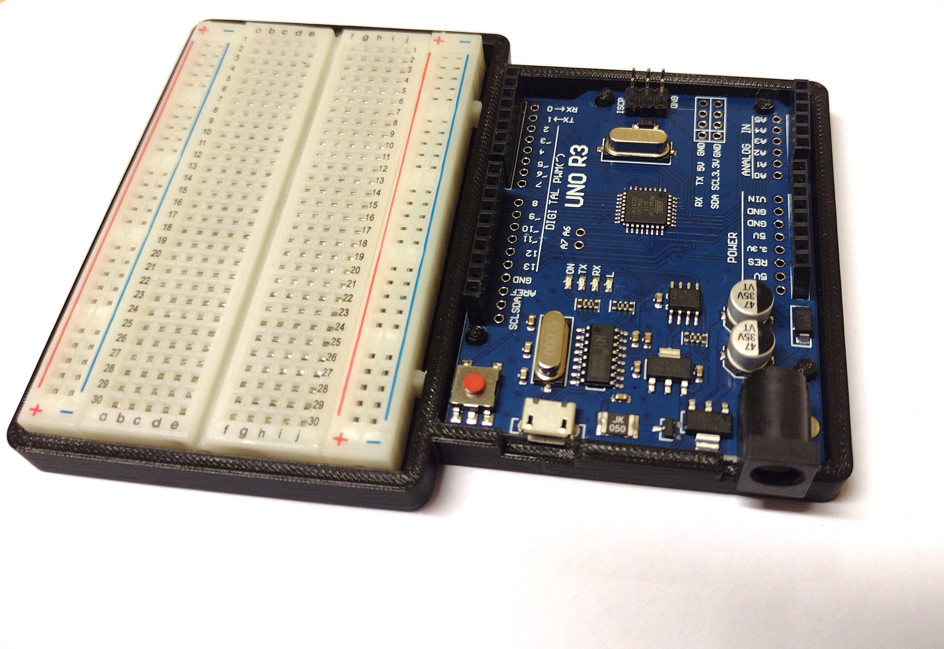 arduino uno + breadboard case/holder by ZŠ Svatoplukova 7, Šternberk ...