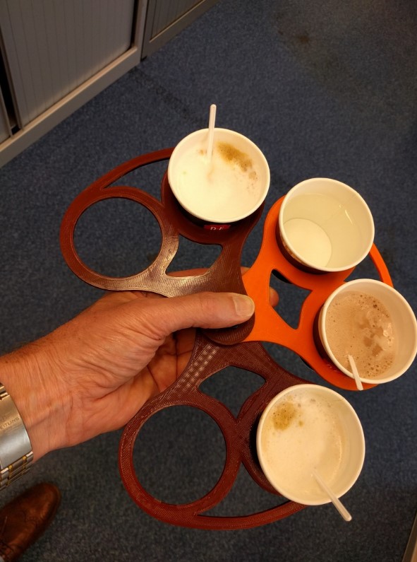 Coffee cup holder by RobAs Download free STL model