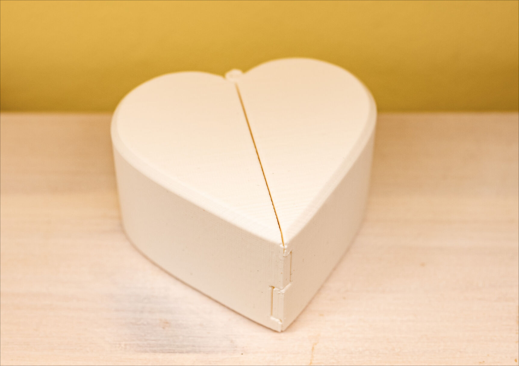 Heart shaped box that opens the other way