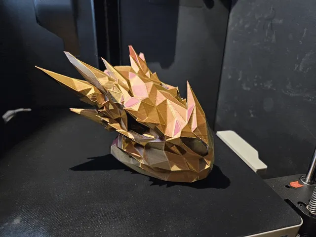 Low Poly Dragon Skull