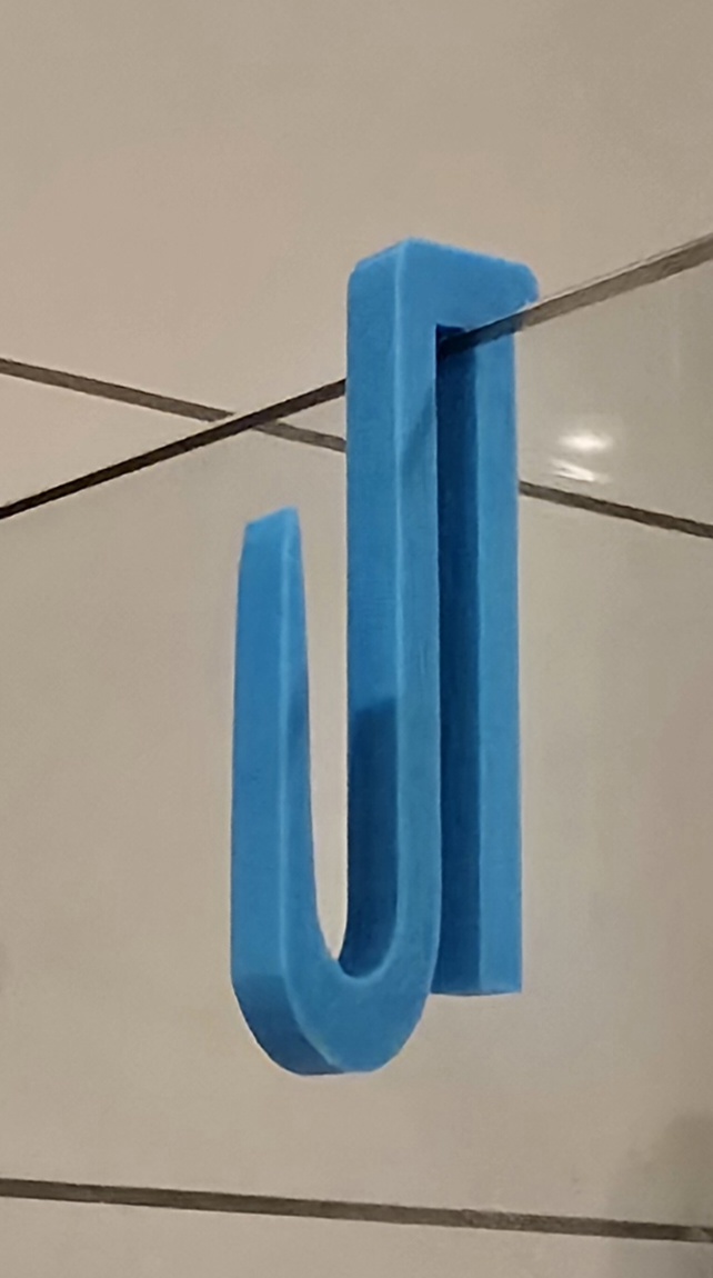Long Simple Shower Screen Towel Hook