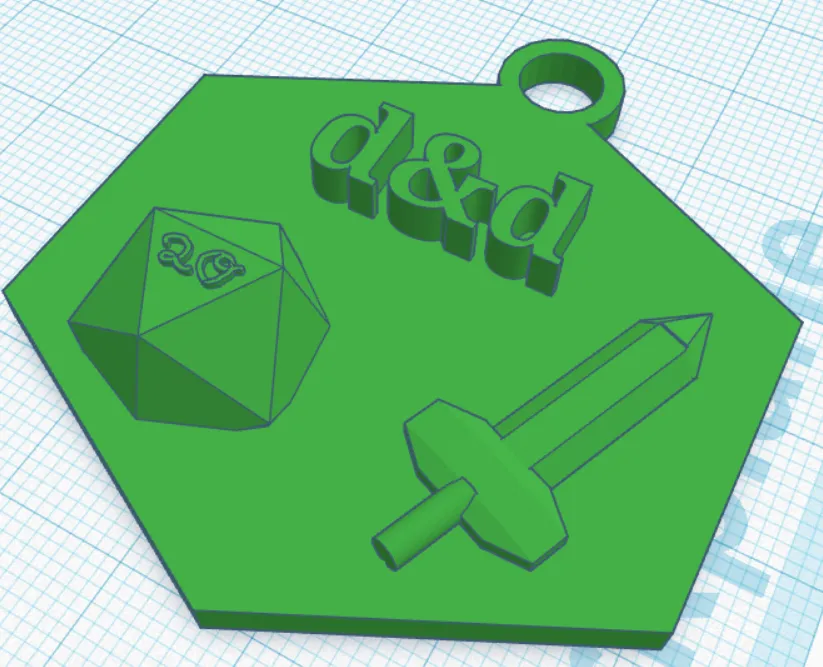 d&d Key Chain by tomer | Download free STL model | Printables.com