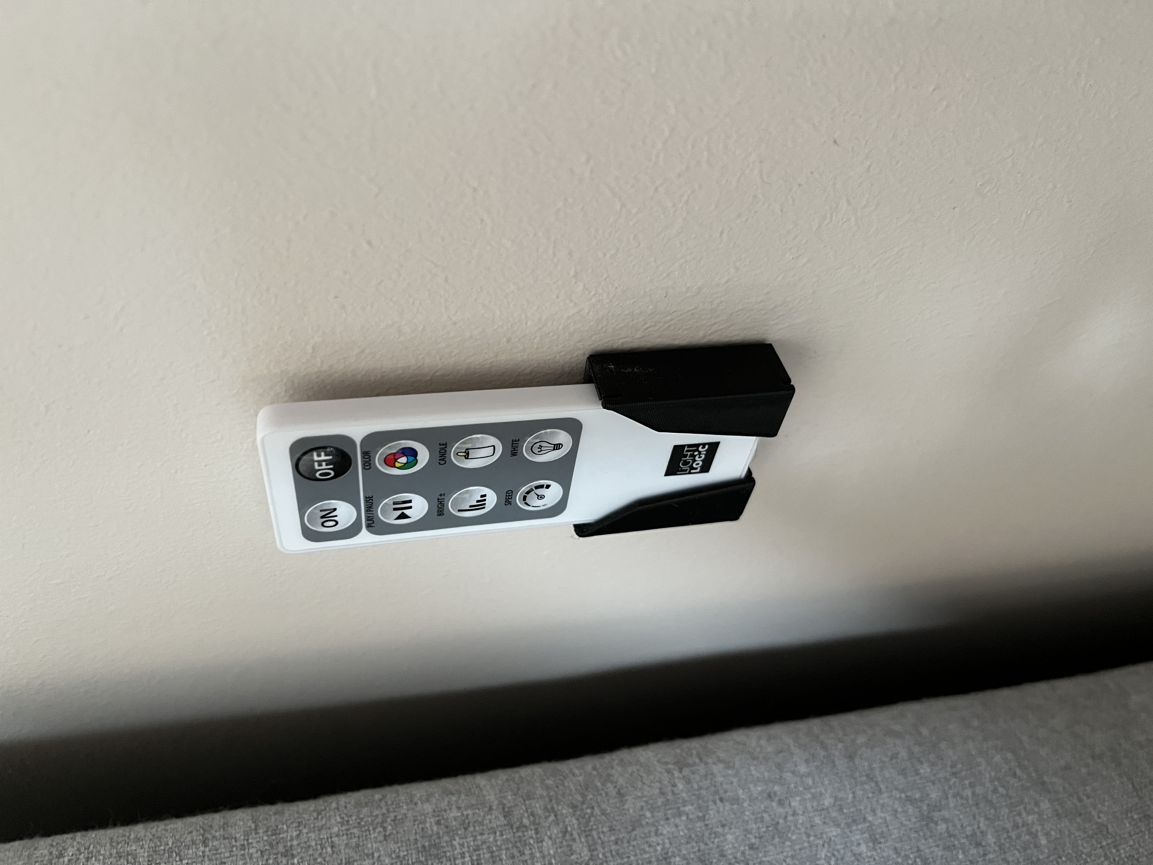 Wall holder for the LED remote control