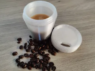 Espresso sized Coffee To Go Cup by Nevertrust, Download free STL model