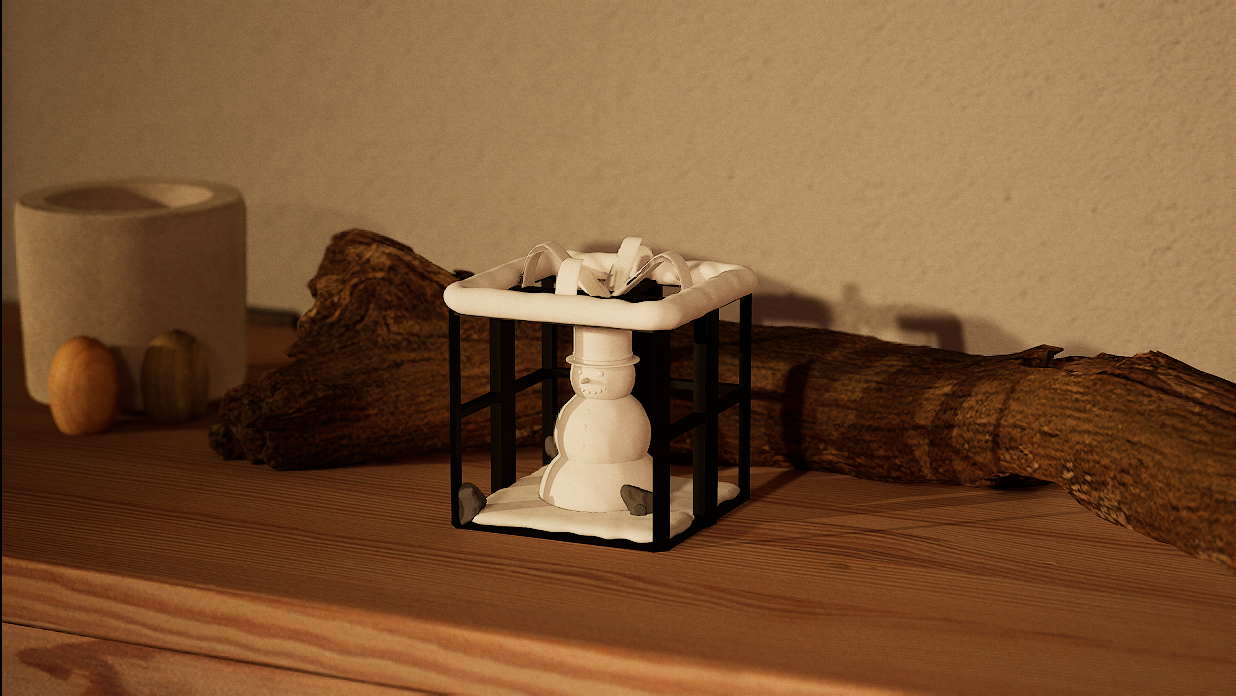 Frosty in a Gift by Jos Linke | Download free STL model | Printables.com
