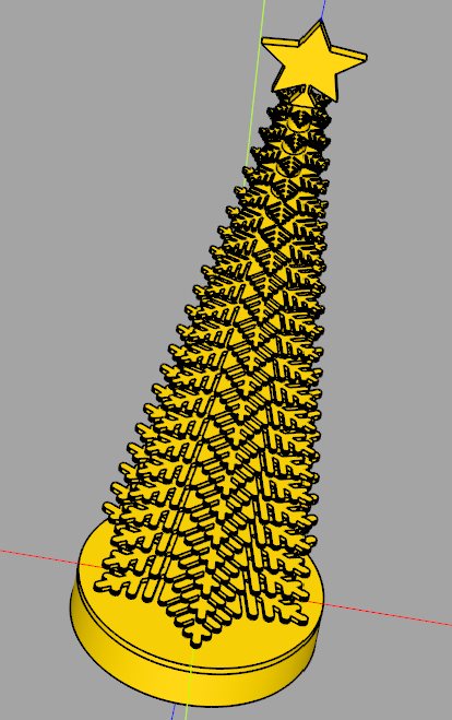 Miniatura 5 do modelo 3D Christmas tree - stackable, 'pine' design pattern