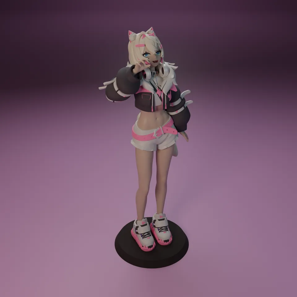 Mococo Abyssgard from Hololive by FunserviceStl | Download free STL ...