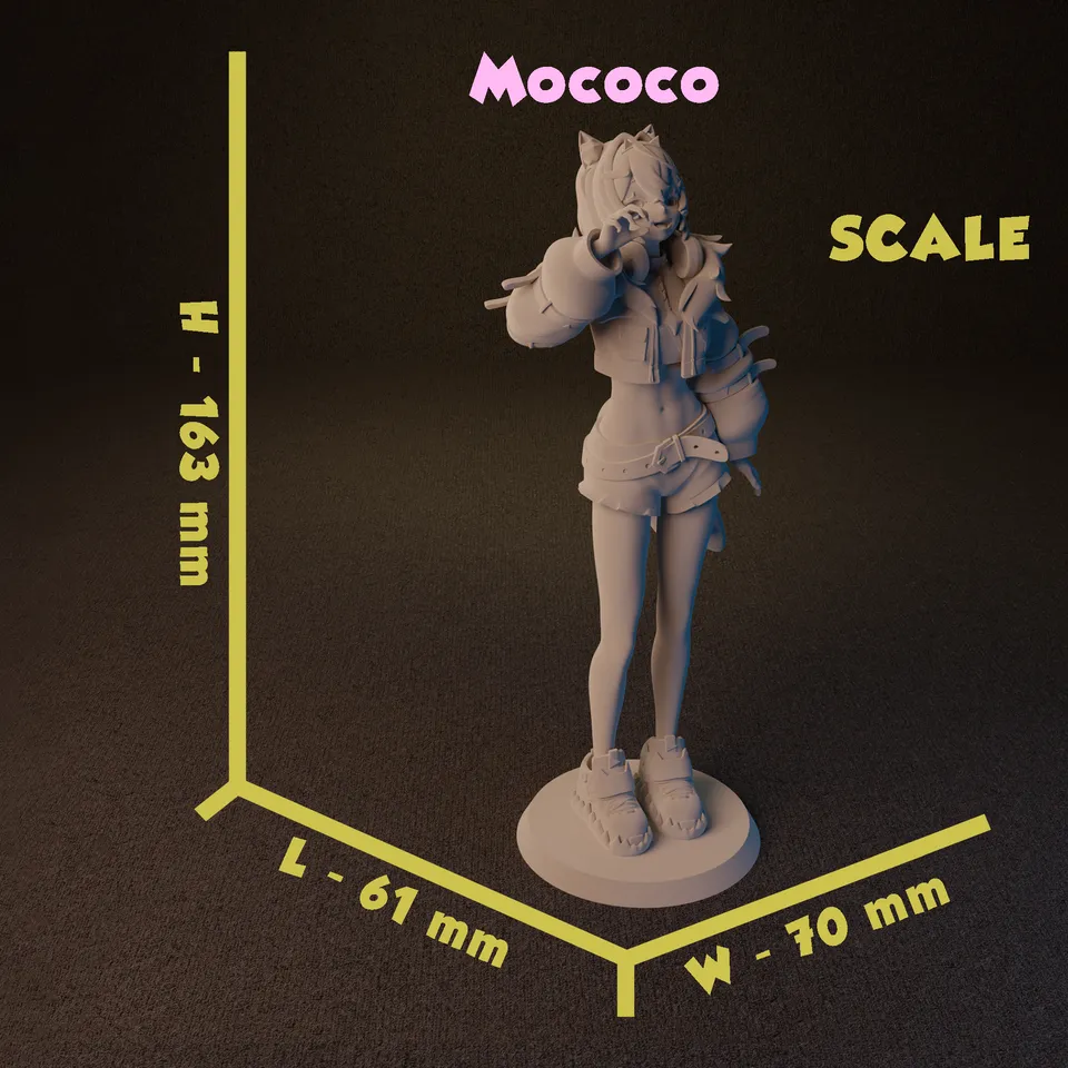 Mococo Abyssgard from Hololive by FunserviceStl | Download free STL ...