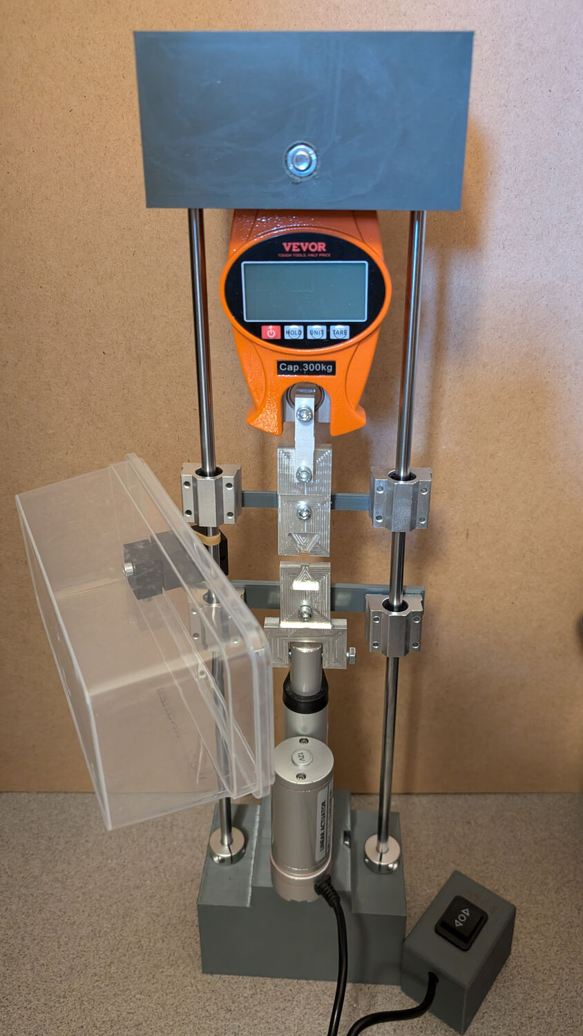 Tensile strength test bench
