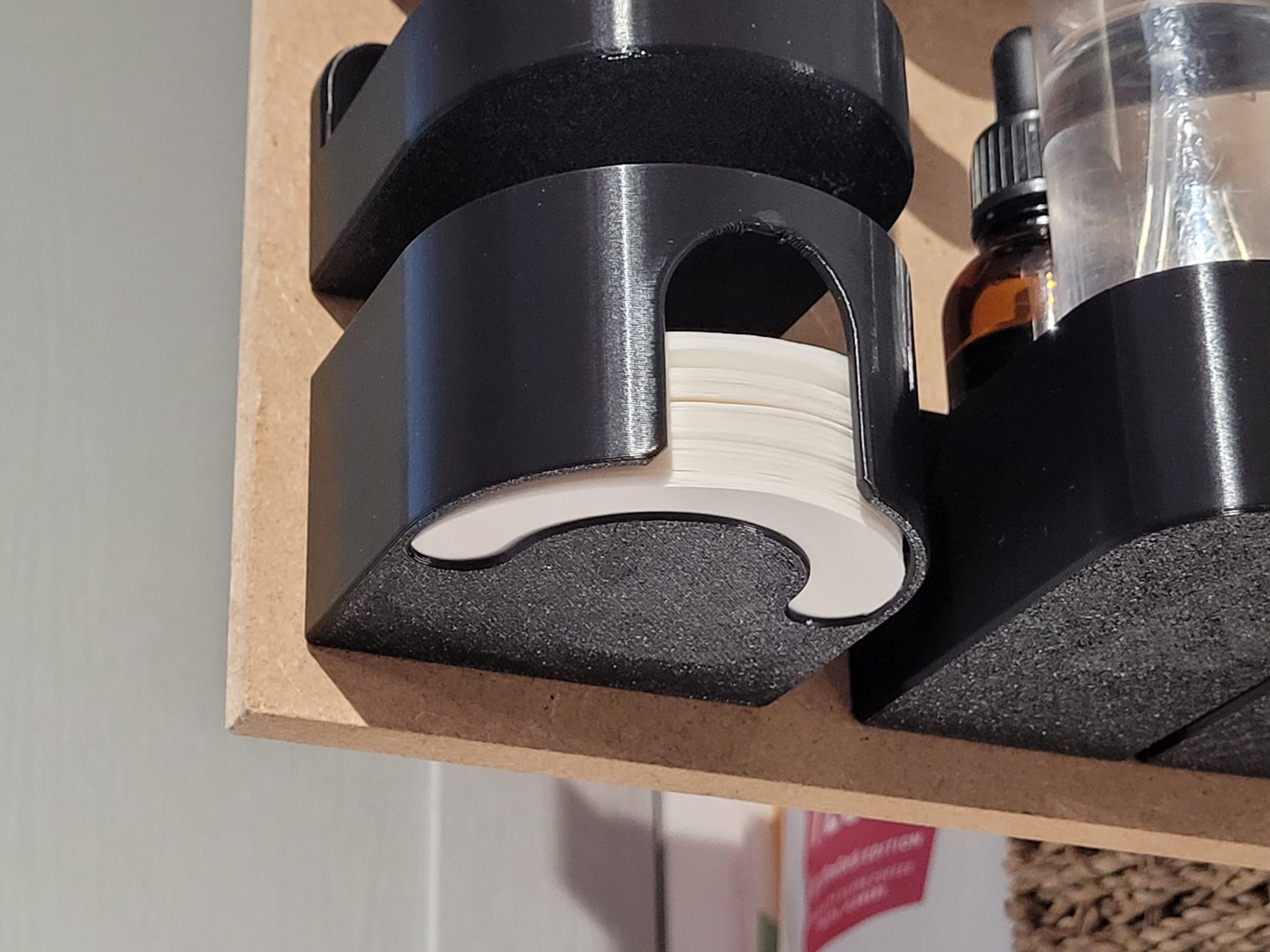 Wall mount for Aeropress papers