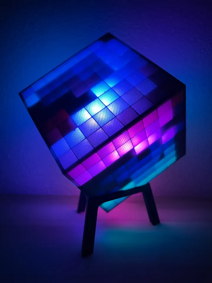 LED CUBE - CUBE LED - 8x8 - 3D by stefanlitter, Download free STL model