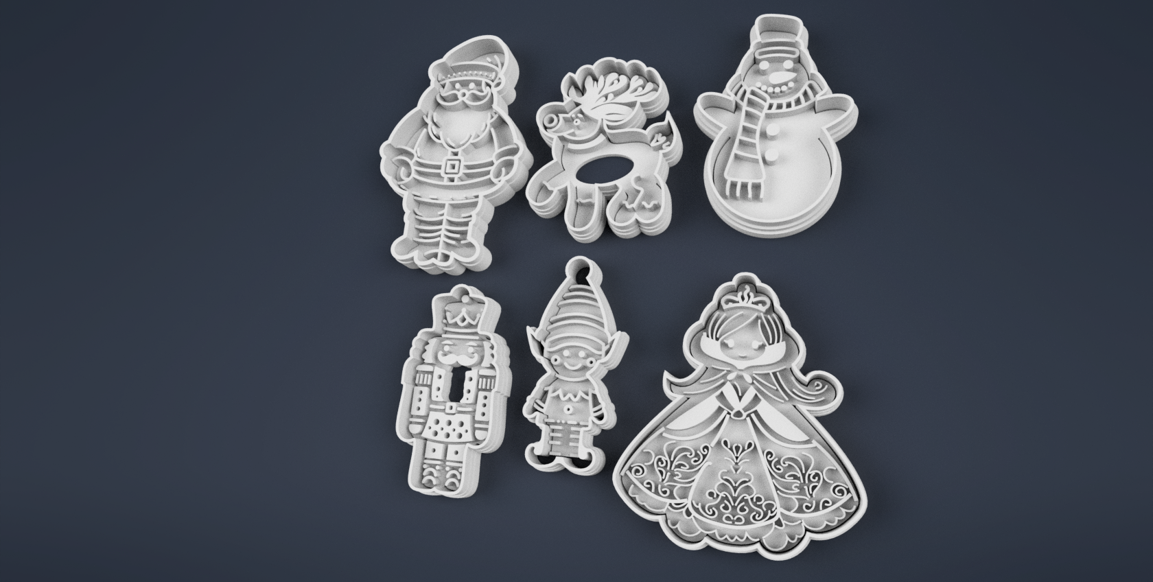 Christmas cookies cutters and stencils - chess set! by Artem Balashov ...