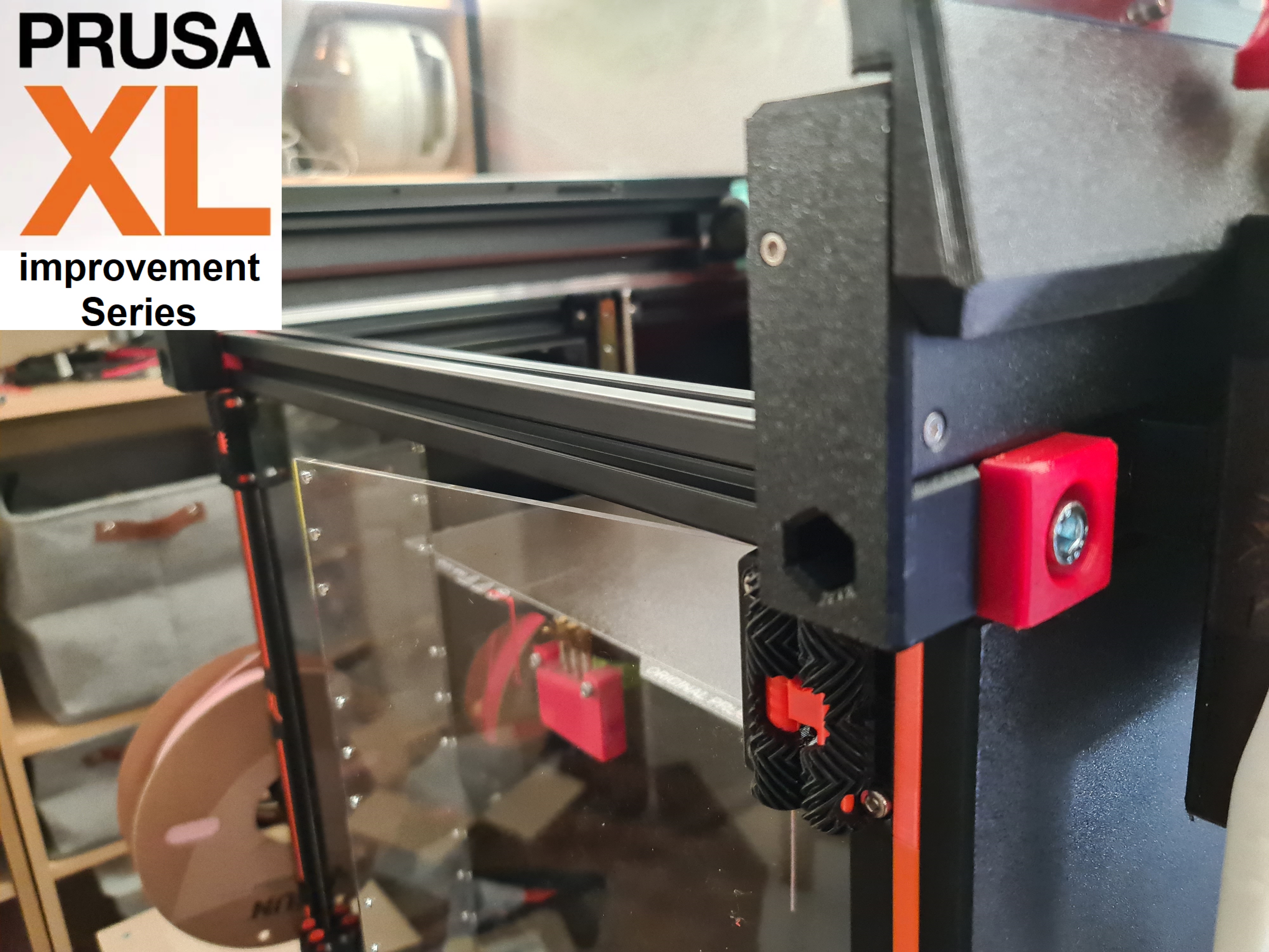 Prusa XL series: Front Antivibration/support 3030 PETG extrusion