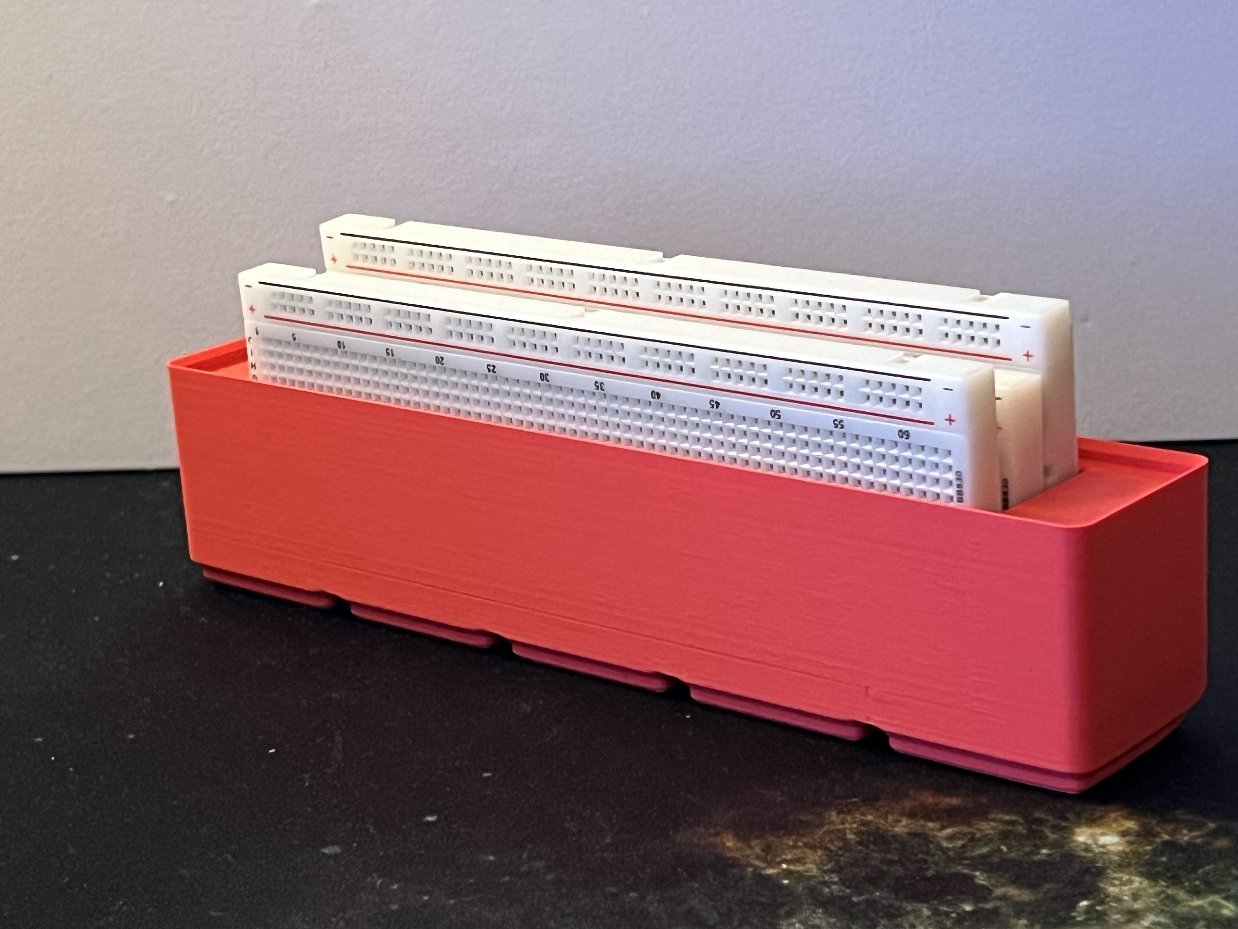 Gridfinity Breadboard Holder 1x5